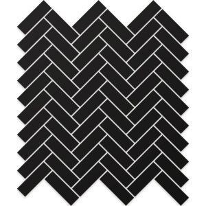 Baget Herringbone Neostone Black 25x50mm