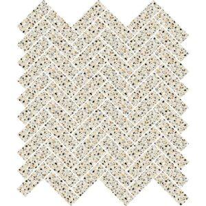 Baget Herringbone Terrazzo Beige 25x50mm