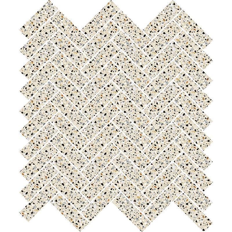 Baget Herringbone Terrazzo Beige 25x50mm