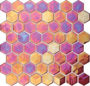 Hexa 3D Copper 38x43mm