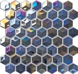 Hexa 3D Gold 38x43mm