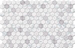 Hexa Calacatta Deco 30x34mm