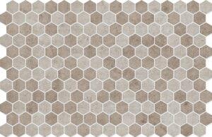 Hexa Concrete Taupe Blend Light 30x34mm