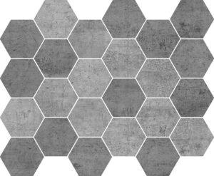 Hexa Mega Concrete Blend Dark 77x88mm
