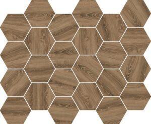 Hexa Mega Wood Capri Dark 77x88mm