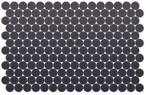 Round Neostone Black 30mm