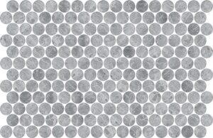 Round Silver Matte 30mm