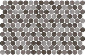 Round Textile Blend Taupe 30mm
