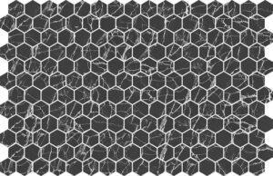Hexa Black Marble 30x34mm