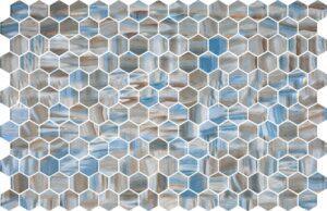 Hexa Thaya Blue Matte 30x34mm